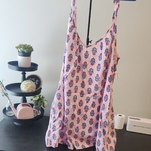 Pink and Blue Patterned DRESS